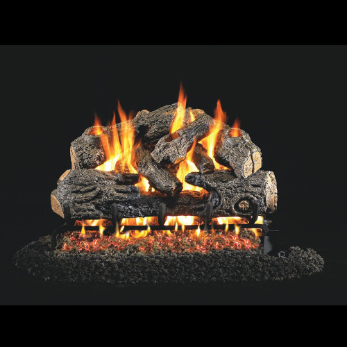 Real Fyre 18-inch Charred Northern Oak Standard Gas Log Set |  Front view