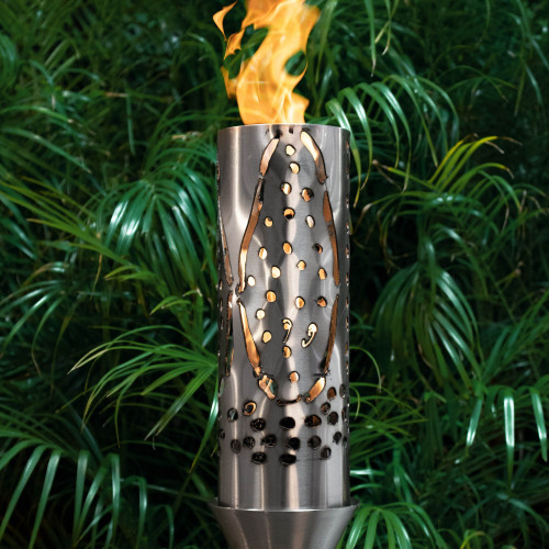 Coral Fire Torch Stainless Steel | The Outdoor Plus - Front View