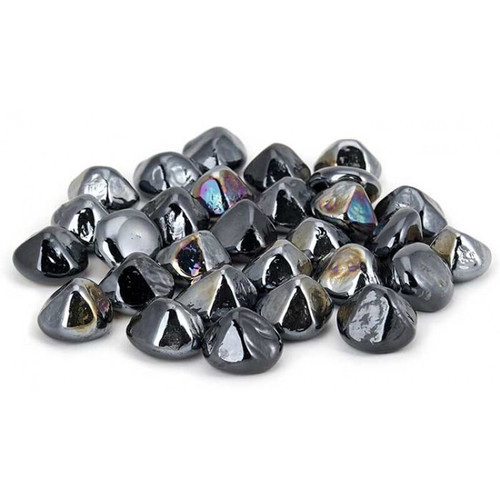 Real Fyre  Black Luster Diamond Nuggets 10 lbs Package  - Front view