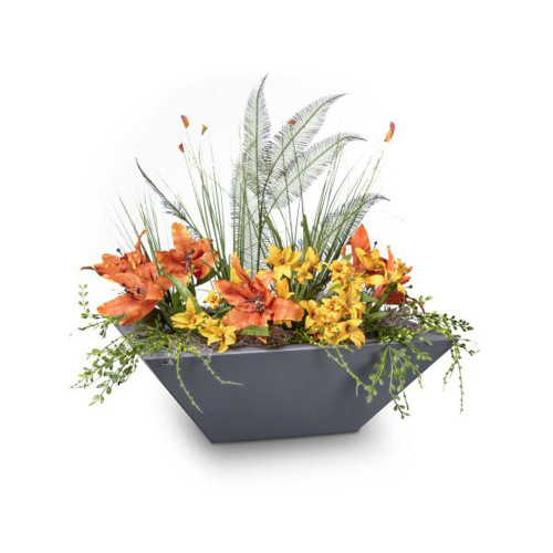 Maya Planter Bowl Powder Coated Steel | The Outdoor Plus -Front View