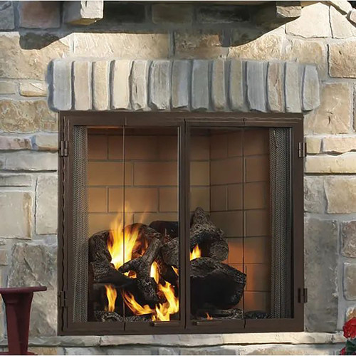 Castlewood 42 Outdoor Wood Fireplace - Majestic