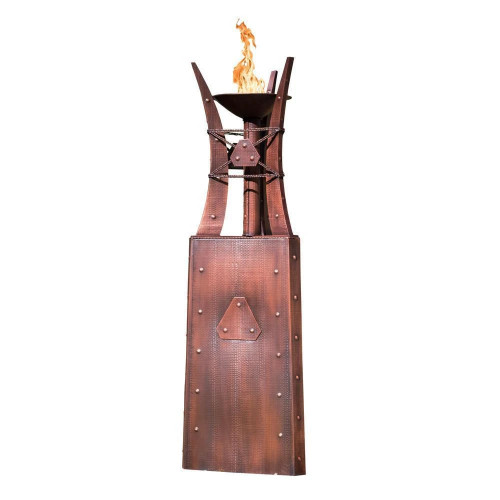 The Outdoor Plus Bastille Fire Tower - Hammered Copper - Front view