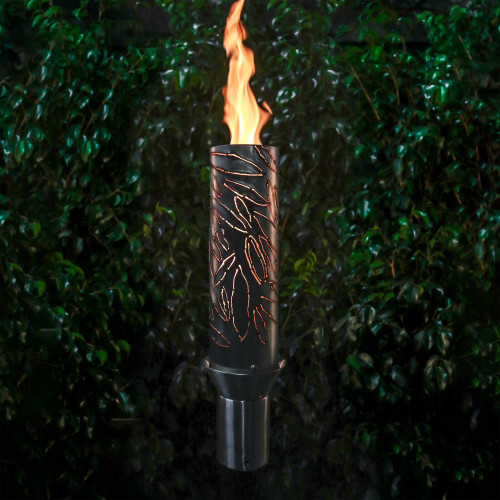 Tropical Fire Stainless Steel Torch | The Outdoor Plus - Front view