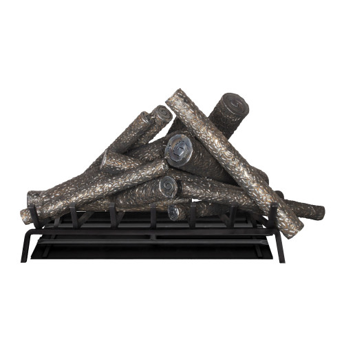 The Outdoor Plus Steel Fireplace Log and Tray - Front View