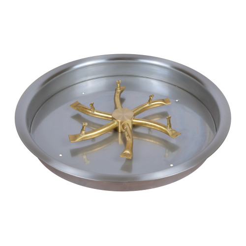 The Outdoor Plus Round Drop In Pan & Bullet Burner - 13" (8" Burner) - Front View