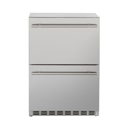 5.3c Deluxe Outdoor Rated 2-Drawer Refrigerator 24" - Summerset Grills - Front view