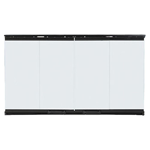 36” Original Bi-Fold Glass Doors With Black Trim (DM1736) - Majestic