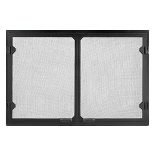 Grand Vista 42" Cabinet Style Mesh Doors (Black) - Majestic