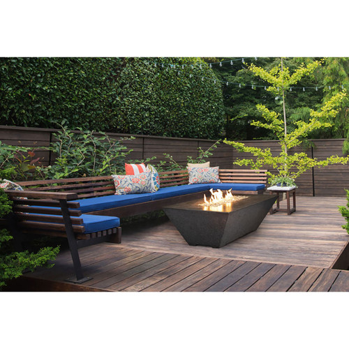 Olympus Rectangular Concrete Fire Table | Grand Canyon Gas Logs