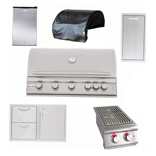 Blaze LTE Grill - 40" Pro Series Built-in Grill Package - AMS Fireplace