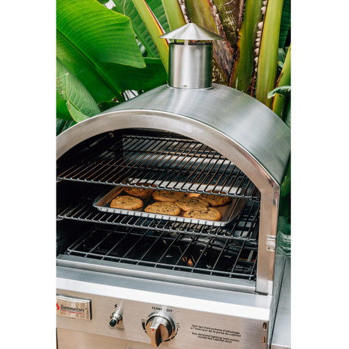 Built In Countertop Natural Gas Outdoor Pizza Oven Summerset Grills Ams Fireplace 1475