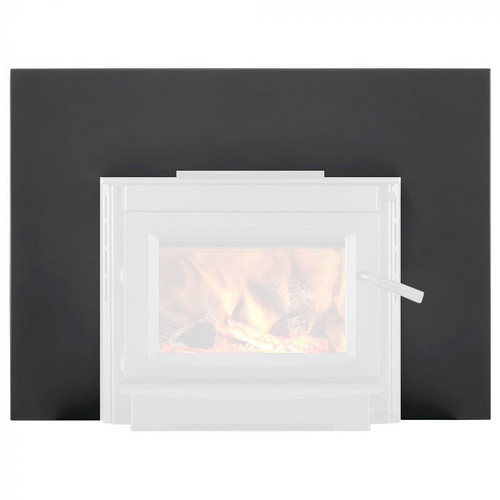 Large Metallic Charcoal Finish Backerplate for S25i Fireplace Insert - Napoleon