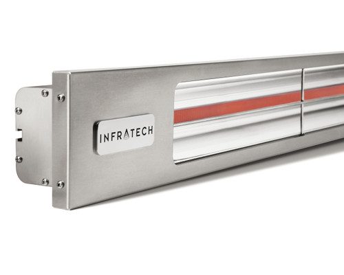 Infratech Slim Line 42 1/2 Inch Single Element 2,400 Watt Infrared Heater with Silver Housing - SL2424SV - Close Up