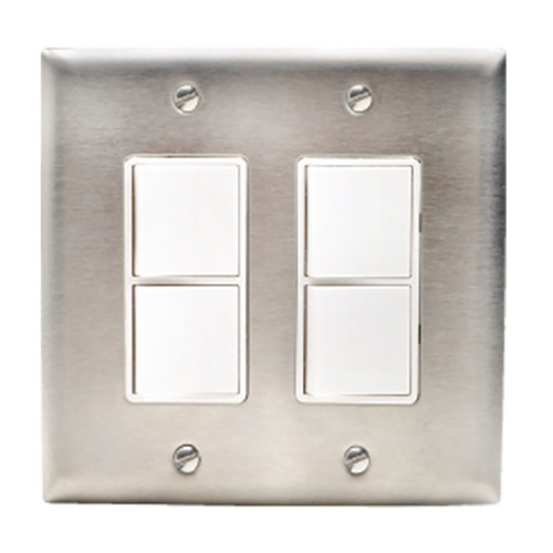 Stainless Steel Dual Duplex Stack Switch - Innova