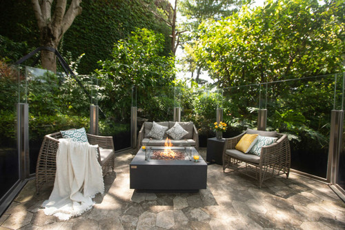 Brooklyn Fire Pit - Concrete GFRC | AMS Fireplace