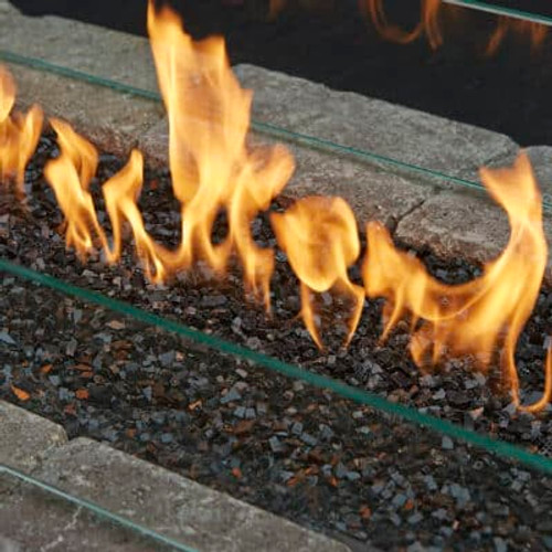 Crushed Glass, Black, 10lb box - Fire Garden