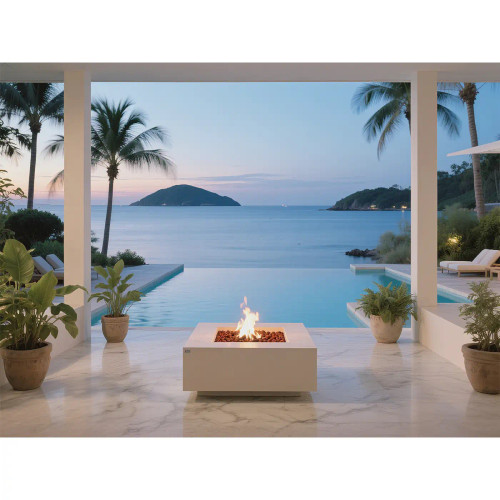 Brooklyn Fire Table - Cream - Smooth