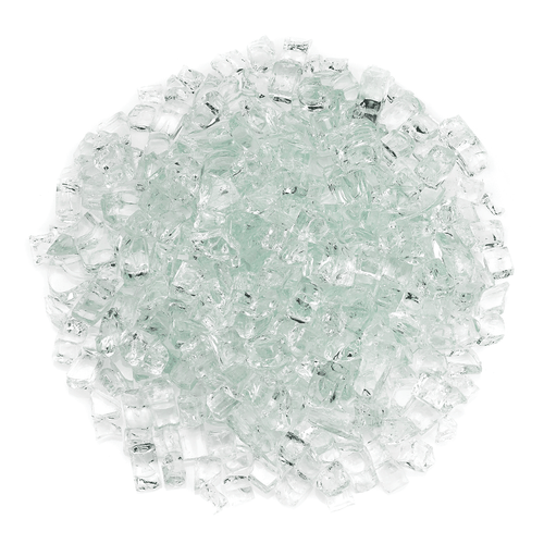 Clear - 1/2" Classic Fire Glass - 10lbs | American Fire Glass
