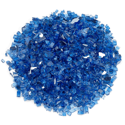 Cobalt - 1/4" Reflective Fire Glass - 10lbs | American Fire Glass