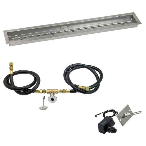 48" x 6" Linear Channel Drop-In Pan With Spark Ignition Kit Natural Gas
