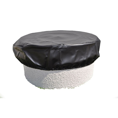 35 in Round Vinyl Fire Pit Cover - Fits 30 in dia.