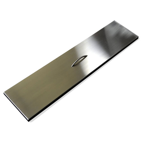 40 x 9.5 x 1 Stainless Steel Linear Fire Pit Cover - Fits 36" Linear Burners