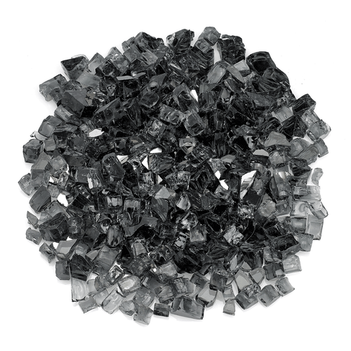 1/2" Gray Reflective Fire Glass - 10lbs | AMS Fireplace