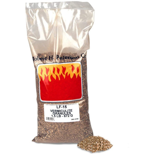 Real Fyre Vermiculite Granules Single  LF-15 - front View