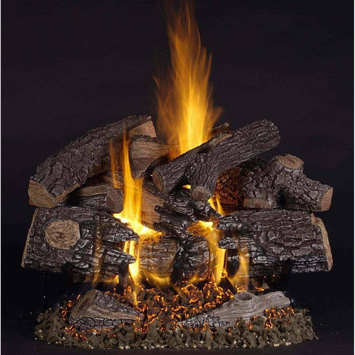 20" TimberFire Vented Gas Log Set - 20" Match Lit FX Burner with Grate Kit