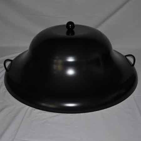 HPC 44 Inch Black Finish Round Aluminum Firepit Cover