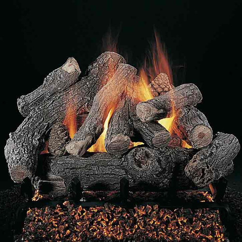 Rasmussen 18 Inch Bonfire Ceramic Log Set - Single Face