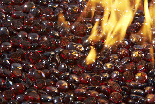 Outdoor GreatRoom Ruby Crystal Fire Gems - CFG-R