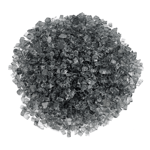 Gray - 1/4" Classic Fire Glass 10lbs | American Fire Glass