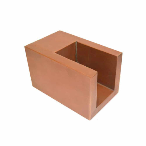 The Outdoor Plus U-Shaped Scupper  in Copper & Stainless Steel - Front View