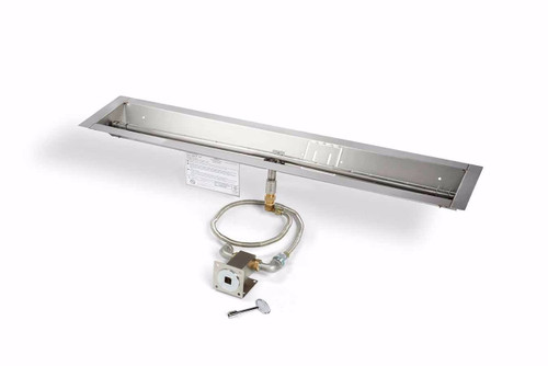 36 Inch Linear Trough Fire Pit Insert - Match Lit - HPC - MLFPK36-TRGH-FLEX