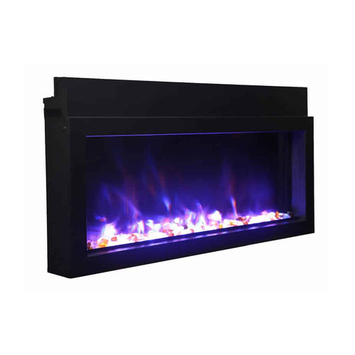 30" Panorama Extra Slim Electric Fireplace BI-30-XTRASLIM - Amantii | Purple Ice Media