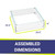 24" Square Glass Wind and Flame Guard | American Fire Glass