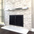 Wave - Fireplace Door - with Sparkled Stack Stone