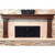 Wave - Fireplace Door with Wooden Surround and Tile