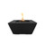 Redan Concrete Fire Pit | The Outdoor Plus - Black