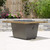 Cosmopolitan 54" Rectangular Fire Table - American Fyre Designs - French Barrel Oak - Black Lava - Side
