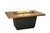 54" Cosmopolitan Rectangular Fire Table - American Fyre Designs - French Barrel Oak - Black Lava
