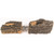 Real Fyre 24-Inch Charred American Oak Standard Gas Log Set - Real Fyre Log Sample view