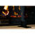 Greylite 2  Free Standing Glass Fireplace Screen - Steel Feet