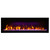 Symmetry Series Linear Electric Fireplace - Amantii | Purple Media Glass