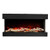 Tru-View-Slim Electronic Fireplace - Amantii | Birch Media Red Front 2