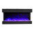 Tru-View-Slim Electronic Fireplace - Amantii | Glass Media Purple Front