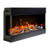 Tru-View-Slim Electronic Fireplace - Amantii | Wood Media Red