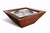 40" Sedona Square Copper Fire Bowl Match Lit Ignition - HPC