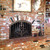 Arcadia Arched Fireplace Door - Wrought Iron | Side View